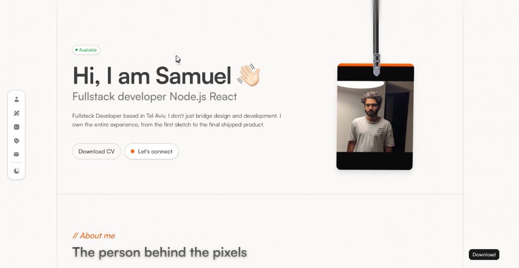 Samuel Charbit - Fullstack Developer