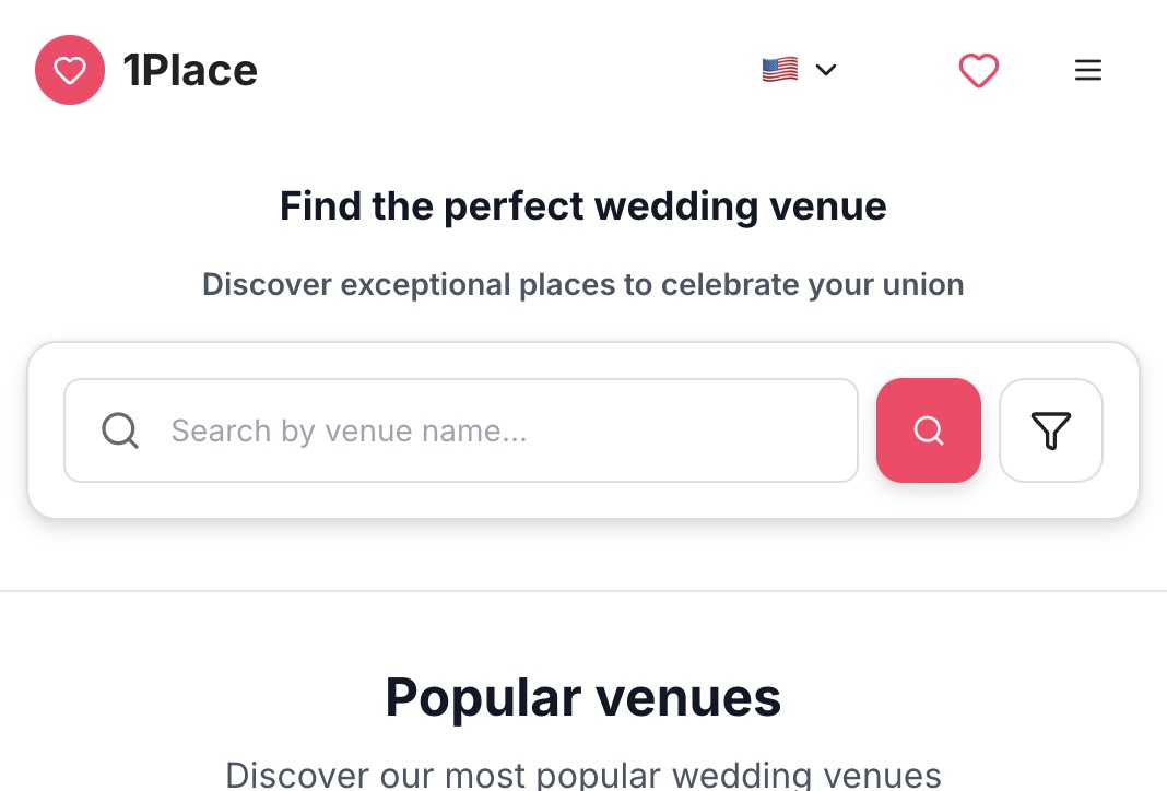 1Place wedding venue marketplace